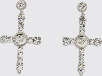 Blumarine Orecchini Blumarine in ottone con strass incastonati