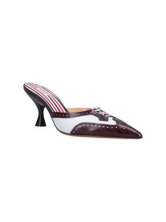 Thom Browne Womens With Heel Brown Leather High Shoes