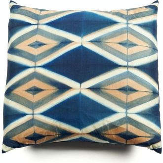 Studio Variously Tisa Black Handcrafted Shibori Print Mulberry Silk Pillow - Cover Only in Black/indigo at Nordstrom
