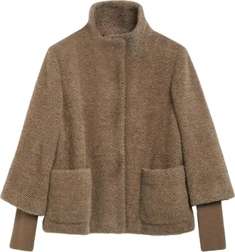 s.Oliver Outdoor Jas - Dames - Zomerjassen - Bruin - L - Wol - Jassen