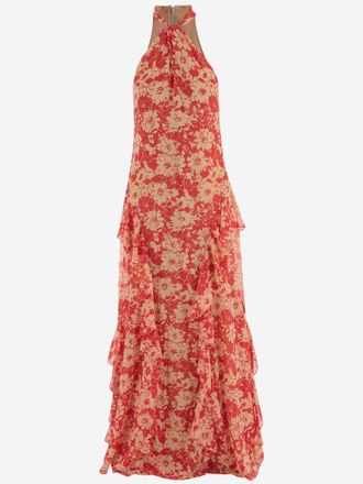 Lauren Ralph Lauren Langes Nylonkleid mit Blumendruck
