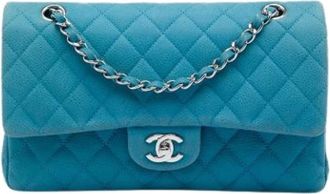 Chanel Pre-owned Leather chanel-bags - Dames - Vintage Schoudertas - Blauw - ONE Size - Vintage