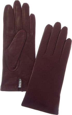 Sofiacashmere Classic Cashmere-Lined Nappa Leather Gloves