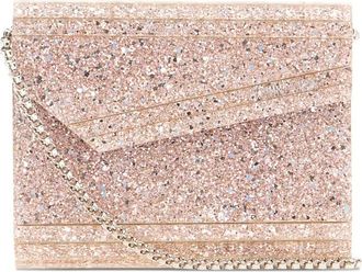 Jimmy Choo London Clutch con glitter - Rosa