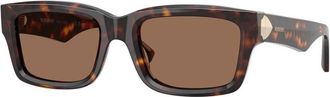Burberry Dark Brown Rectangle Mens Sunglasses BE4443 300273 55