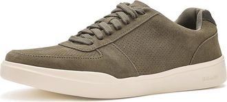 Cole Haan Grand Crosscourt Modern Perforated Lightweight Leather Mens Shoes Dusty Olive Suede/Raven : 11.5 D - Medium