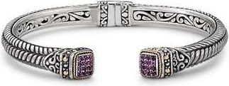 Samuel B. Woven Pav&eacute; Tipped Bangle in Rhodolite at Nordstrom Rack