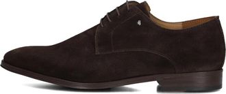 Van Bommel Elegante herenschoenen - Heren - Veterschoenen - Bruin - 43 EU - Wol - Schoenen