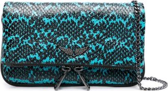 Zadig&Voltaire Rock Nano Wild mini bag - women - Goat Skin - OS - Blue