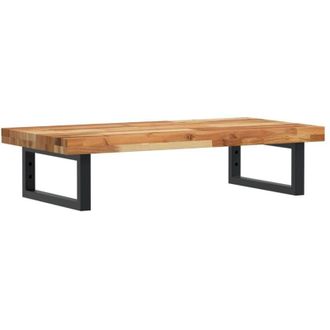 vidaXL Estante De Lavabo De Pared Acero Y Madera Maciza De Acacia Vidaxl