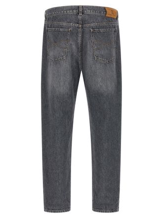 Brunello Cucinelli Pure Cotton Denim Jeans - Gray