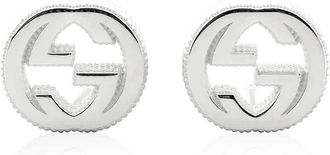 Gucci Interlocking G earrings in silver