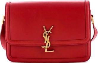 Saint Laurent Solferino Bag Leather Medium shoulder bag - Rood