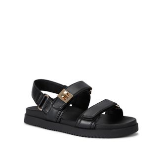 Steve Madden Womens Leather Mona 017 Black Sandals - Size UK 3
