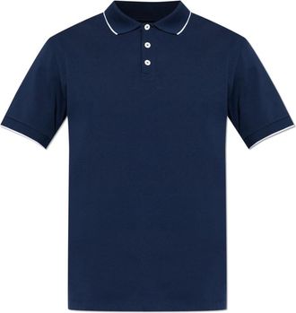 Giorgio Armani Piqu&eacute; Polo Shirt - Heren - Polos - Blauw - 2XL - Katoen - Tops