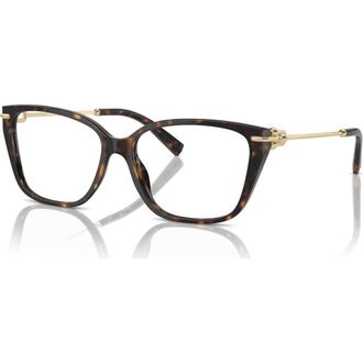 Tiffany & Co. 53mm Rectangle optical glasses in Tortoise at Nordstrom