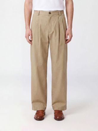 A.P.C. A. P.C. Pantaloni wide leg Ricky in cotone con pince a vita media