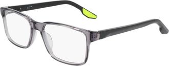 Nike Kristal Grijs Brillenmontuur - unisex - Brillen - Grijs - 55 MM - Accessoires