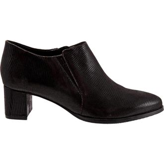 Trotters Keegan Black Lizard Leather T2059-008 Womens