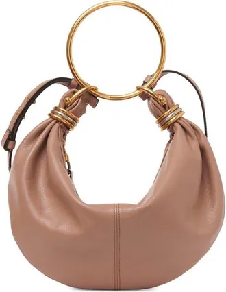 Chlo&eacute; Small Bracelet Hobo Bag in Woodrose 527 at Nordstrom