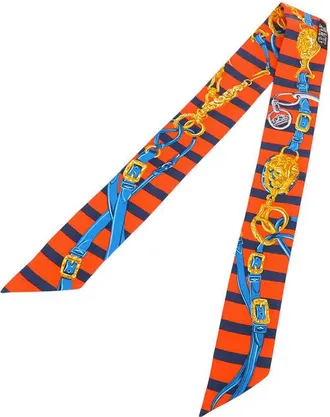 Herm&egrave;s Pre-owned Hermes Brides De Gala Bayaderes Twilly Silk Scarf Ladies C3RXPQRL61JIN7NZ