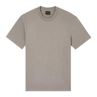 Emporio Armani T-shirt met korte mouwen - Heren - T-shirts - Beige - XS - Tops