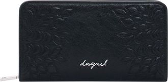 Desigual Faux Leather Continental Wallet in Black at Nordstrom