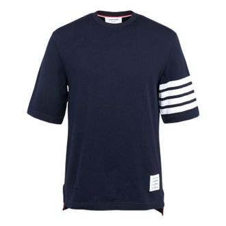 Thom Browne Short Sleeve T-Shirt Navy MJS168G-07862-415