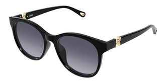 Chlo&eacute; CH0375SK Asian Fit 001 Womens Sunglasses Black Size 56