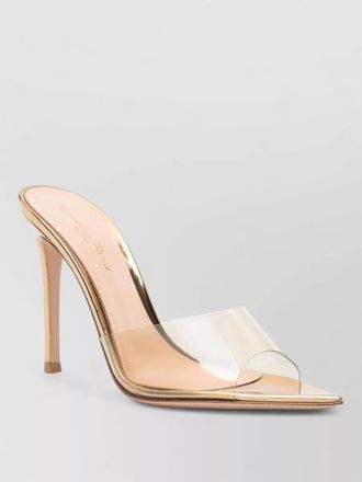 Gianvito Rossi elle pumps pointed toe leather sole strap