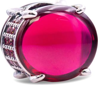 Pandora Colours Fuchsia Rose Oval Cabochon Charm