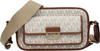 Michael Kors Beige Fabric Crossbody Womens Bag