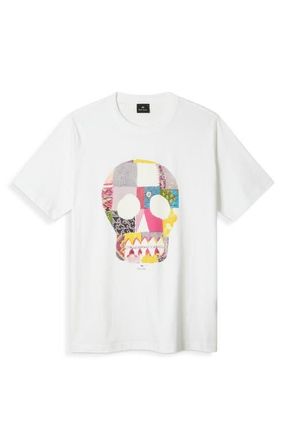 Paul Smith Skull Graphic T-Shirt in White at Nordstrom, Size Xx-Large
