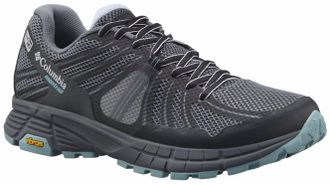 Columbia Womens Mojave Trail Outdry Shoes In Grey Ash/ Iceberg
