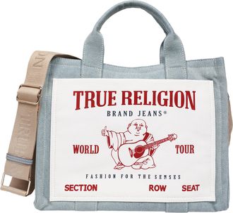 True Religion Ace Mega Pocket Buddha Tote - Denim World Tour Bag