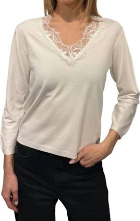 Drew Womens Penn Sweater In Ivory