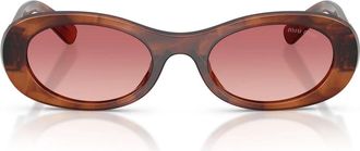 Miu Miu Mu 06Zs Zonnebril - unisex - Zonnebrillen - Bruin - 50 MM - Accessoires