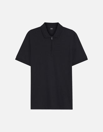 HUGO BOSS Mens BOSS Black H-Paras 70 Polo Shirt 404 Dk Blue - Size: 40