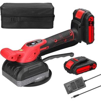 Elle M&aacute;quina Vibratoria Para Azulejos De 21 V, 5 Velocidades Ajustables, 2 Bater&iacute;as De 1300 Mah, Di&aacute;metro De Ventosa De 165 Mm, M&aacute;quina El&eacute;ctrica Para Azul