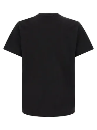 Stone Island Flamed Cotton T-Shirt - Black