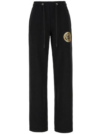 Versace cotton joggers - women - Cotton - 38 - Black