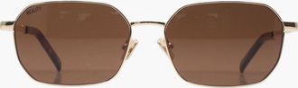 Reality Eyewear Limelight Sunglasses in Gold Brown at Nordstrom