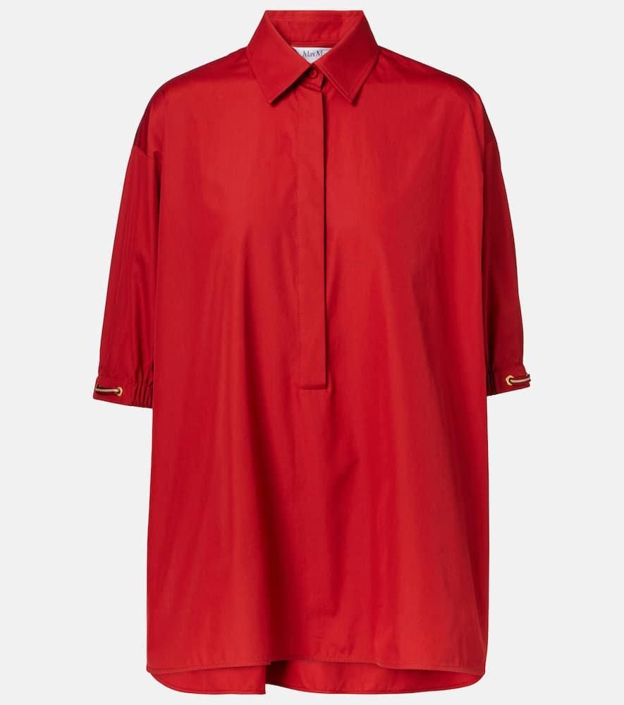 Chemisier Croisé Max Mara - Taille 40 IT/38 FR, Manches Courtes, Coton, Neuf Sans étiquette