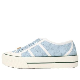 Gucci (WMNS) Gucci Lace Sneakers Sky Blue 854439-FAFZ4-4651