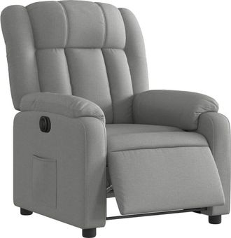 vidaXL Sillón reclinable eléctrico tela gris claro vidaXL