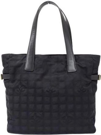 Chanel Pre-owned Vintage Nylon Tote Bag - Dames - Vintage Shopper - Zwart - ONE Size - Nylon - Vintage