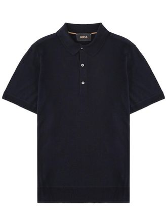 HUGO BOSS Novo Lavish Silk Three-Button Polo Shirt