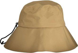 K-Way Bruine Polyester Hoed Visser Logo - Dames - Hoeden - Beige - ONE Size - Polyester - Accessoires