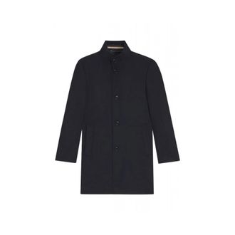 HUGO BOSS Heren, Mantels, Blauw, Maat: L Wol