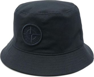 Stone Island Cappello bucket con ricamo Compass - Blu